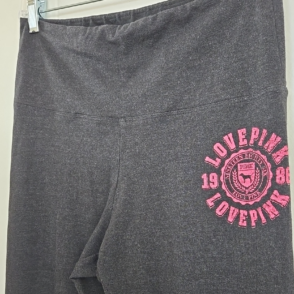 1986 Pink Victoria's Secret Cotton High Waist Full Length Leg Size L - Picture 8 of 11